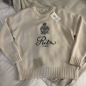 FRAME x RITZ PARIS Unisex Cashmere Sweater NWT